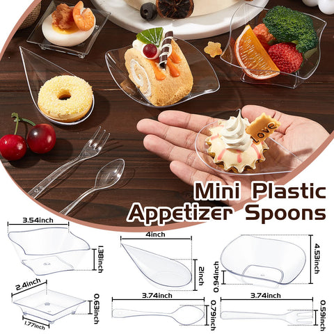Tessco for you tasting spoons paired with mini plates for precise bites