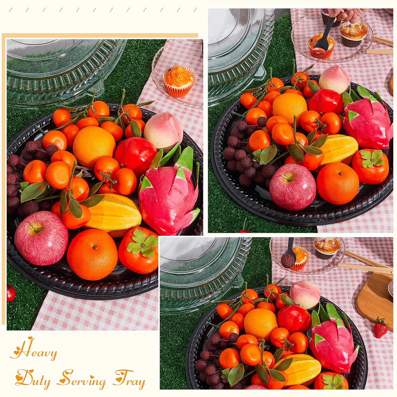 Tessco for you multi-use trays display snacks and desserts neatly.