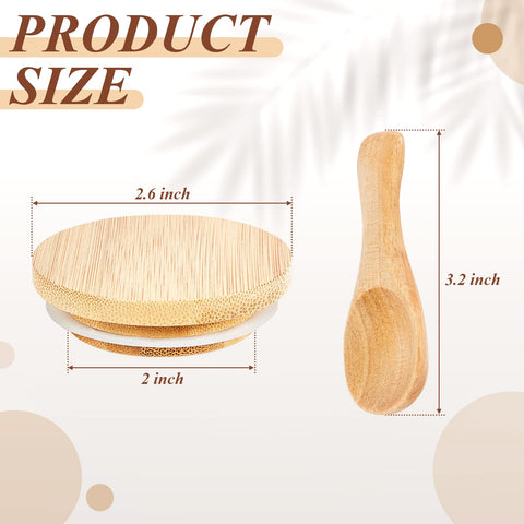 Tessco for you wooden spoons for jars, 10 pieces, easy scooping