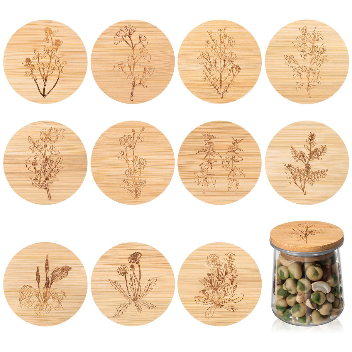 Tessco for you yogurt lid with flower pattern preserves freshness on Oui jars