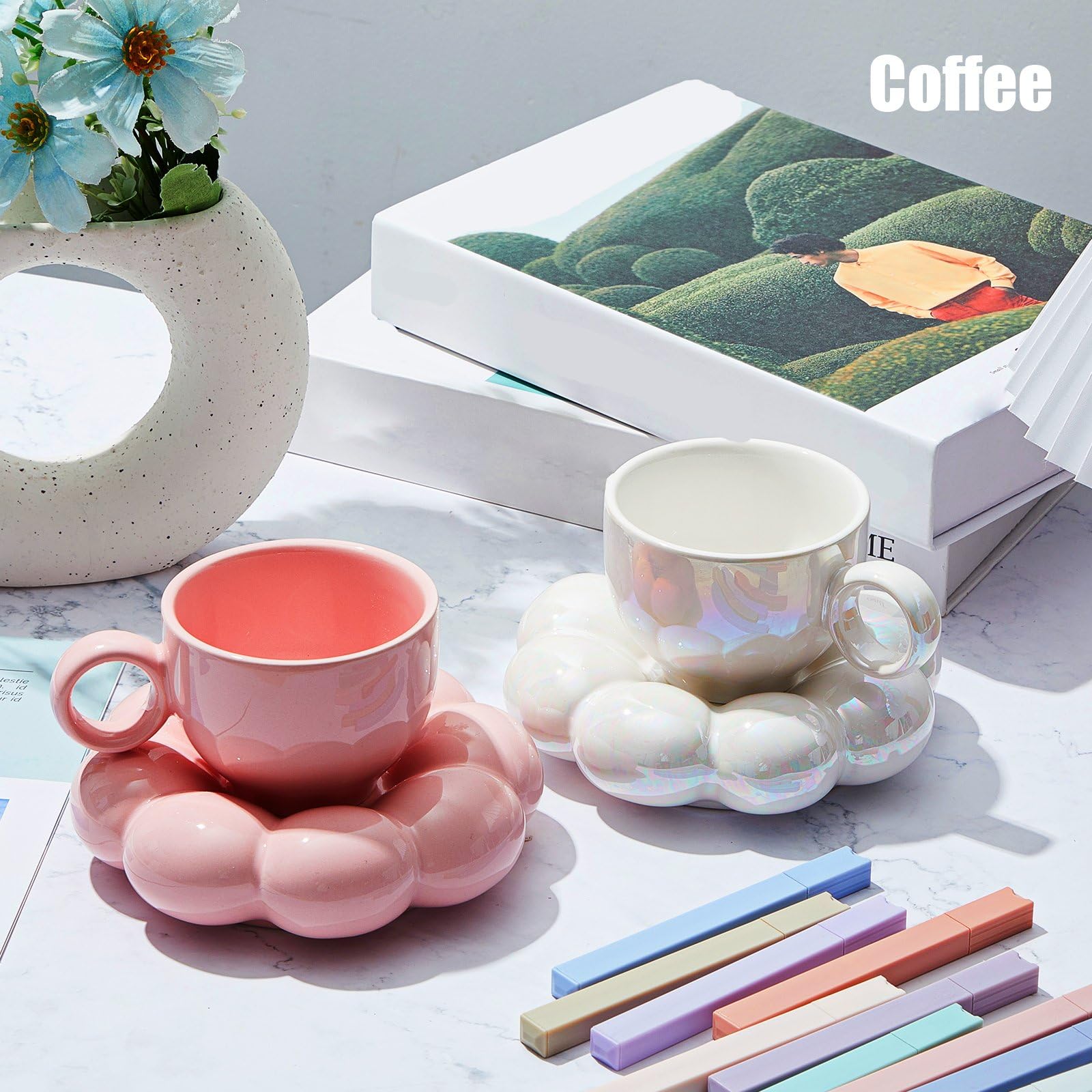 Tessco ceramic mug glaze detail, handcrafted texture adds charm.