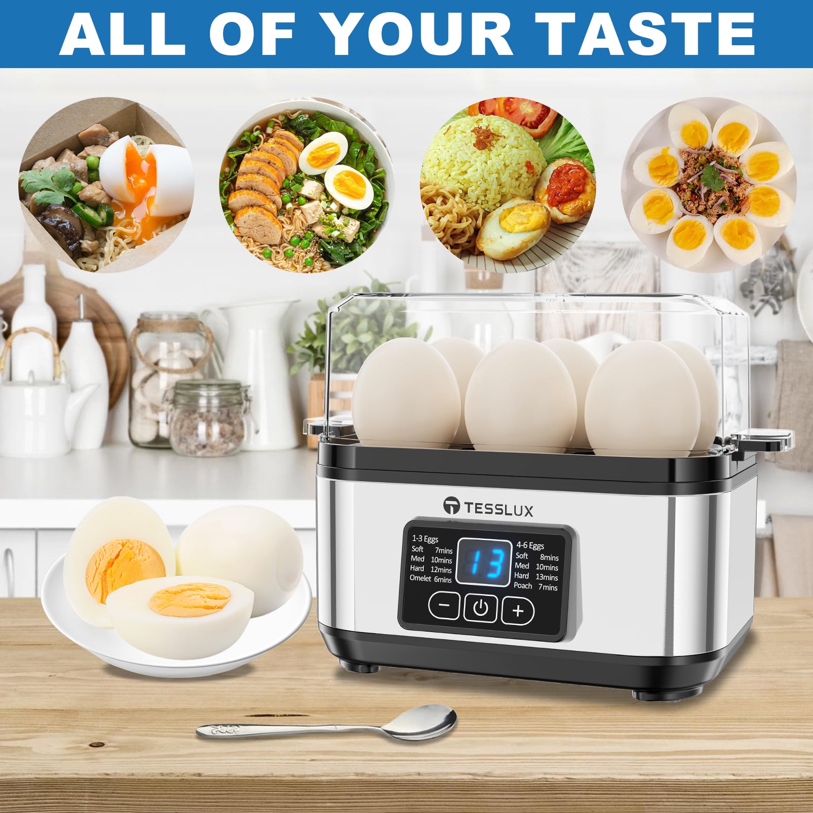Tesslux stainless steel BPA-free surface highlights safe cooking