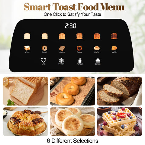 Tesslux defrost function makes frozen bread toast-ready