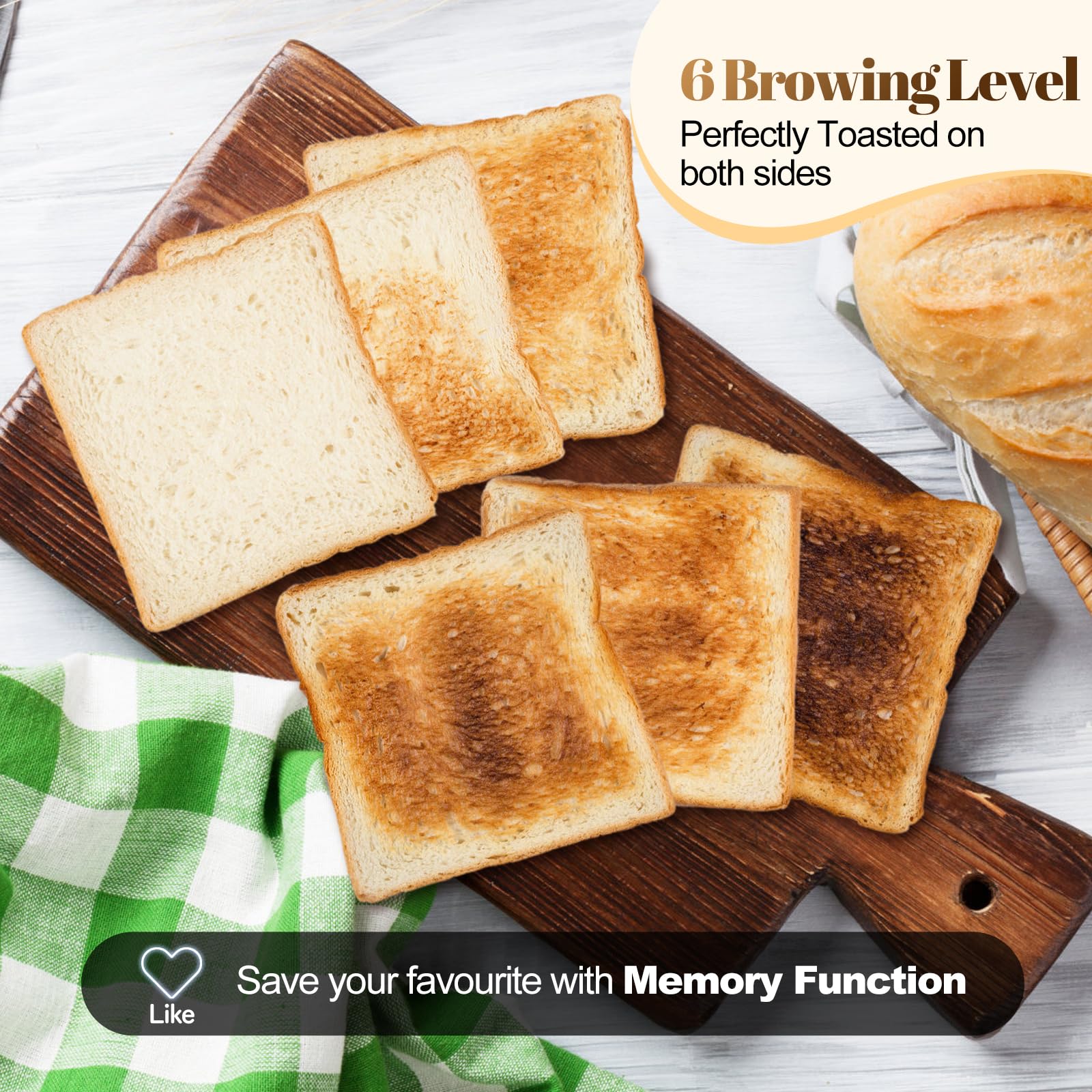 Tesslux reheat function keeps toast warm without drying
