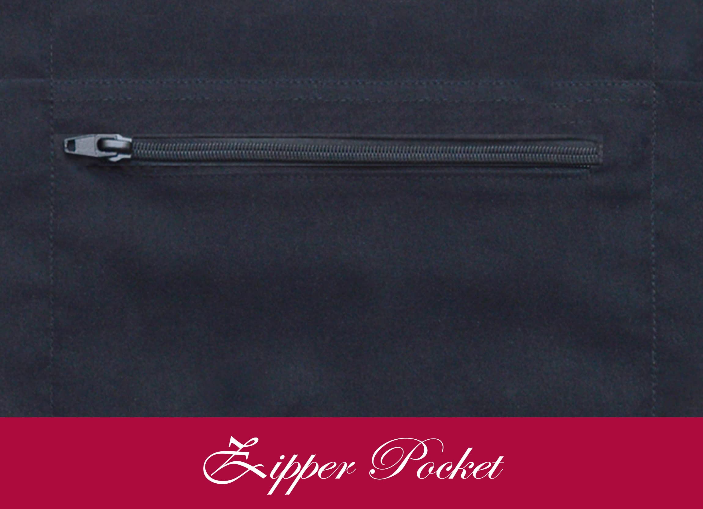 TEXVIDA commercial-grade apron with reinforced stitching for durability.