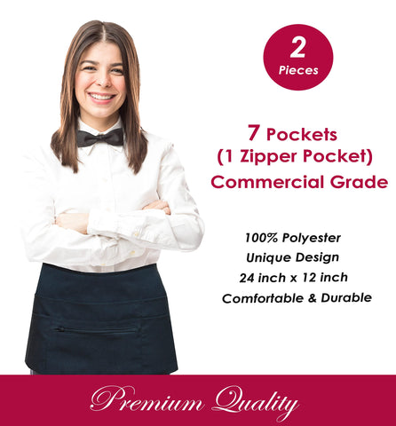 TEXVIDA easy-care, machine-washable apron for busy shifts.