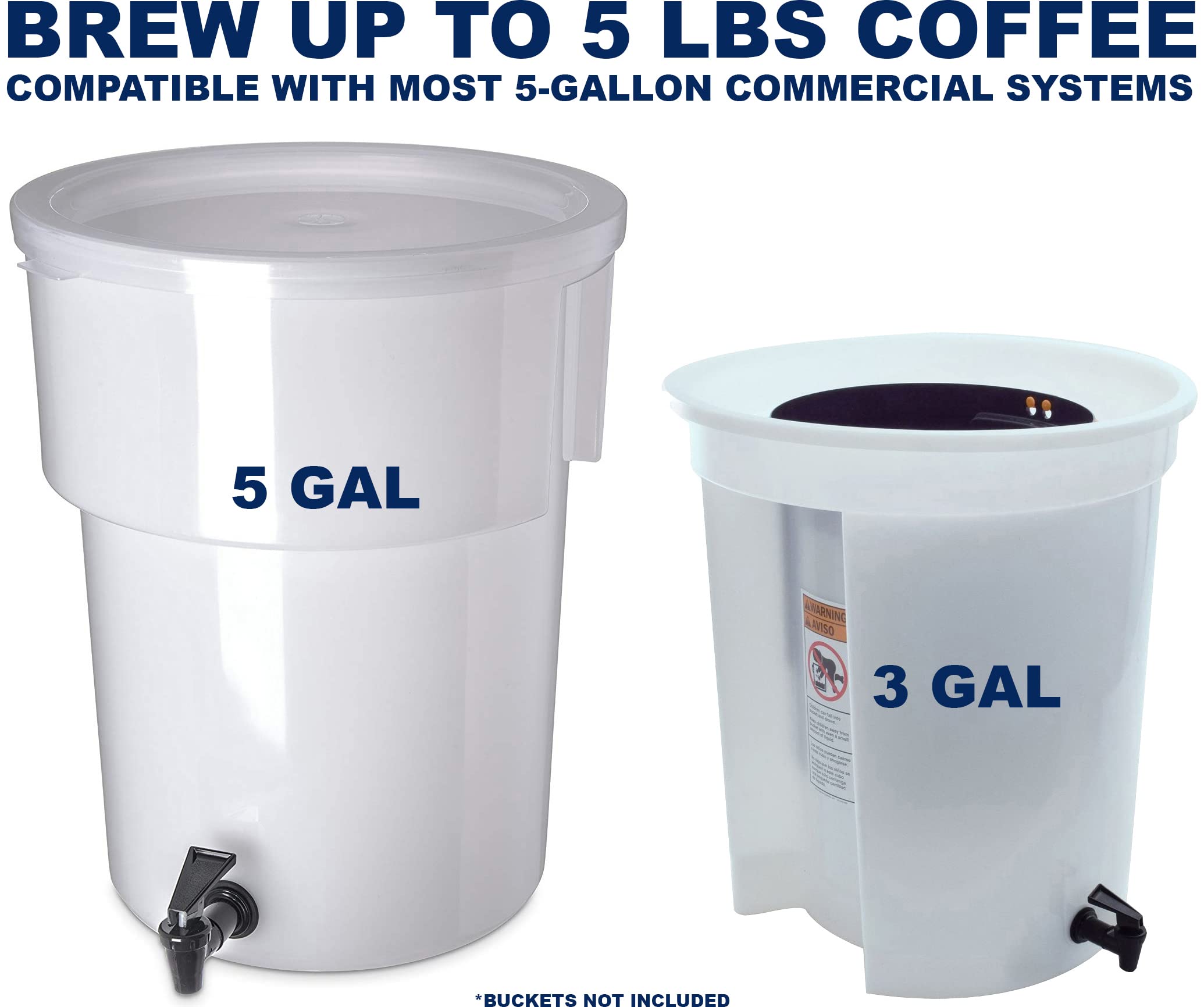 TezPak compatible with 5-gallon cold brew systems for seamless installs.