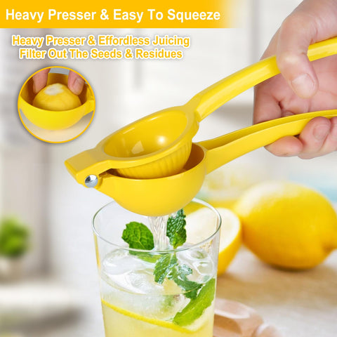 TEZZ citrus juicer with round bowl wide mouth for large lemons