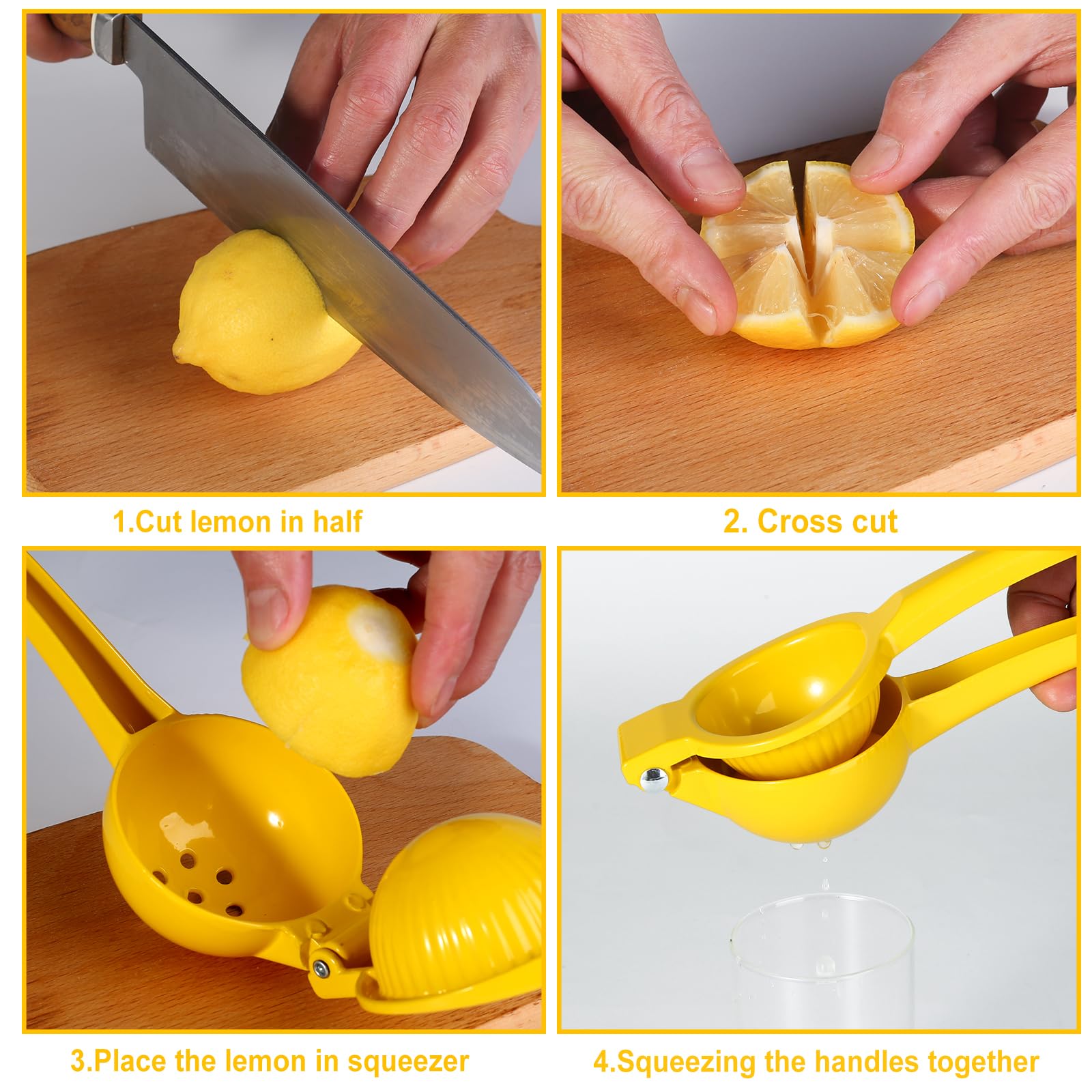 TEZZ premium kitchen citrus press for smooth, mess-free squeezing