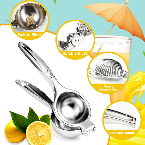 TEZZ Squeezer smooth metal surface for easy cleaning