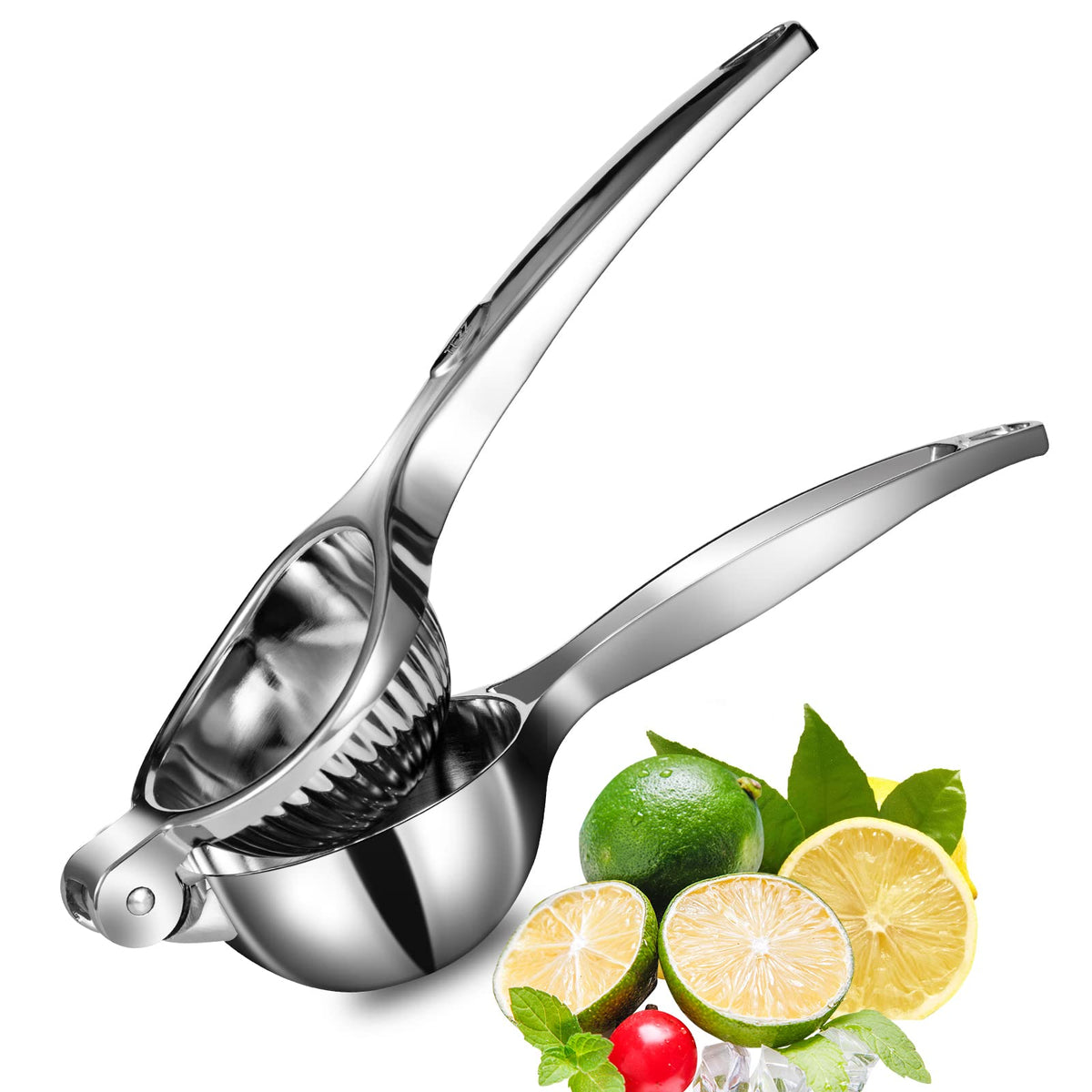 TEZZ Premium Lemon Squeezer with large bowl ready to extract juice