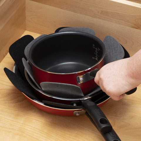 T-Fal six-pack protectors help keep cookware organized and protected