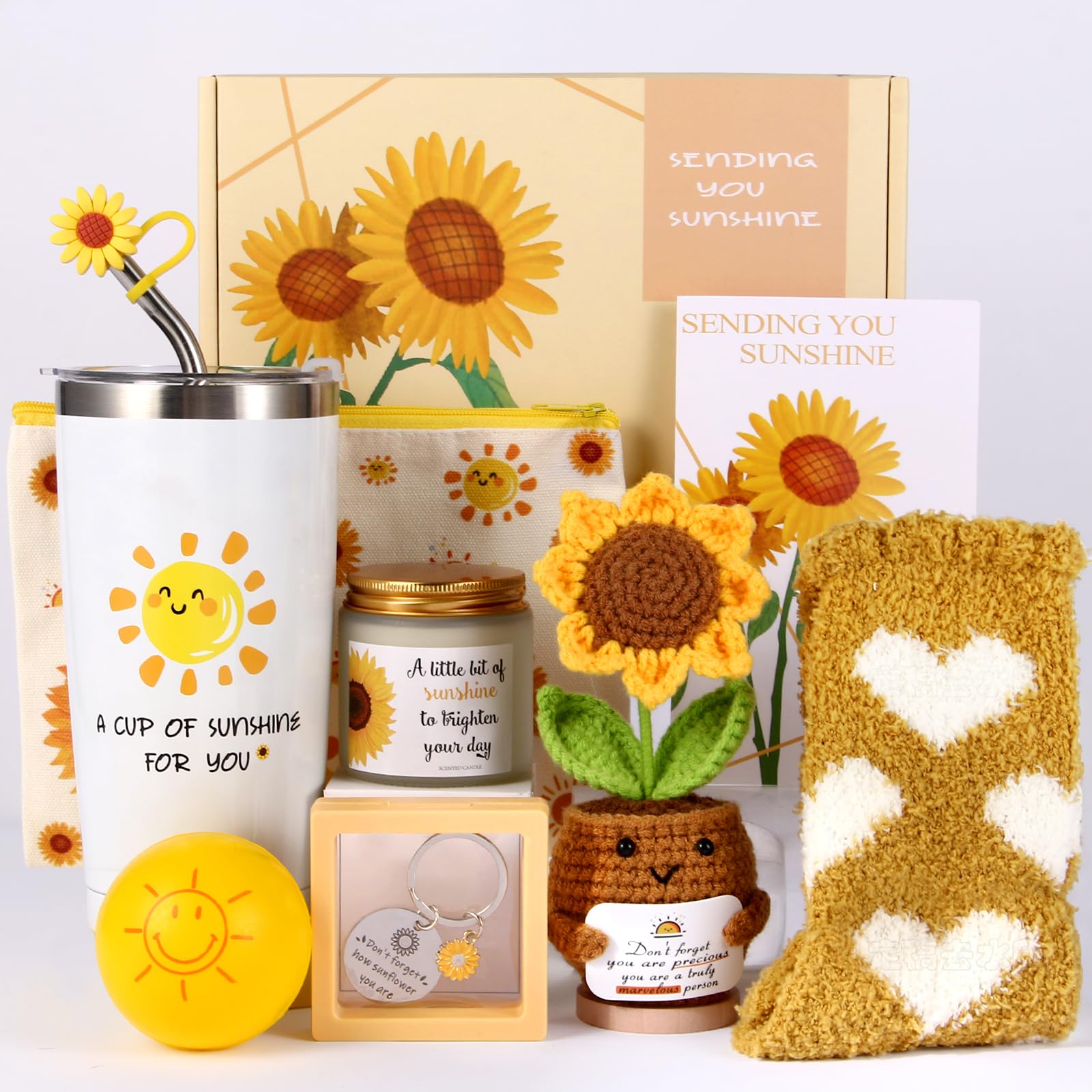 TFHESIRUUTFH Sunshine gift box with wine tumbler for everyday joy