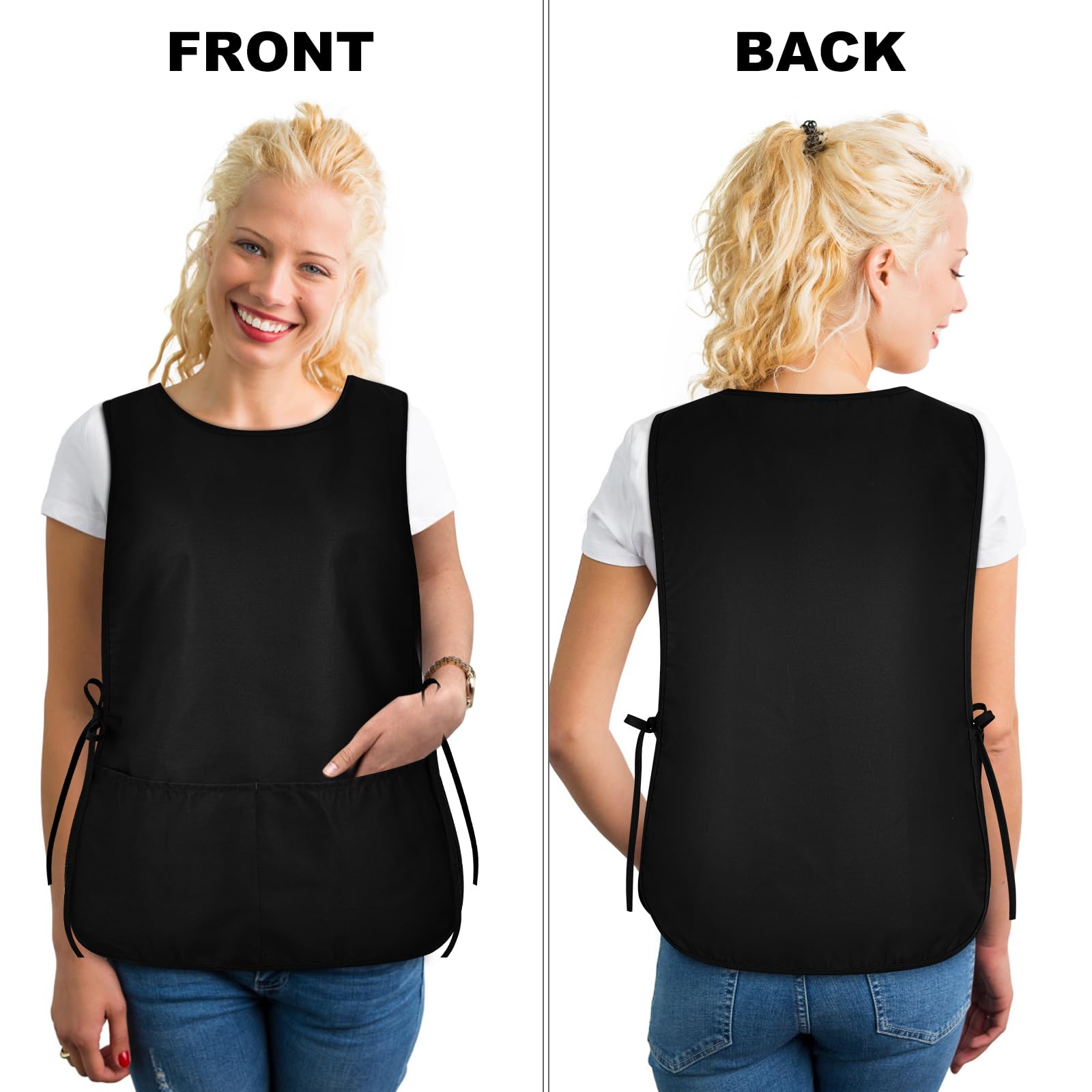 TFTAFAN Cobbler Apron shows adjustable side ties for a customized, comfortable fit
