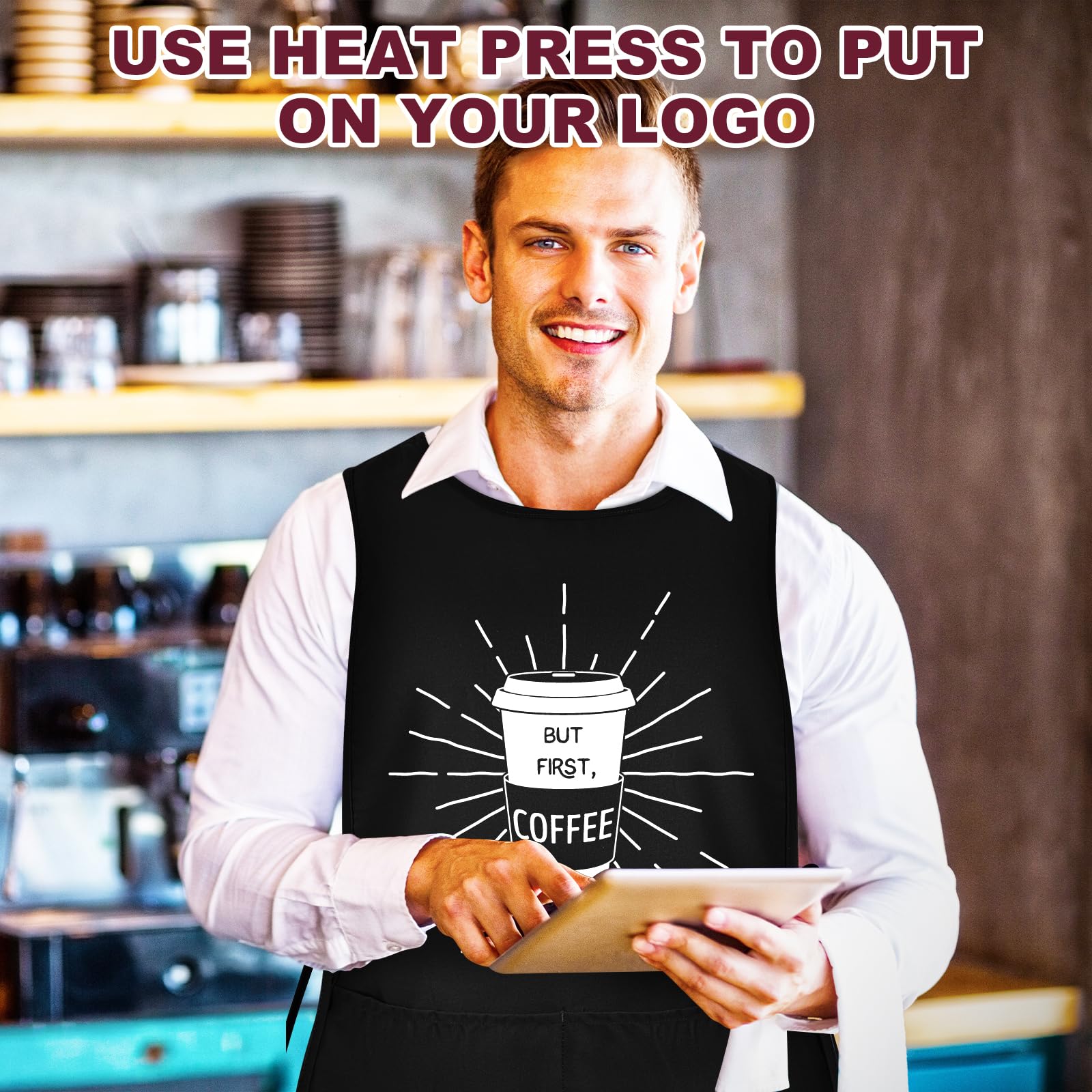 TFTAFAN Cobbler Apron features 2 deep pockets for tools and brushes