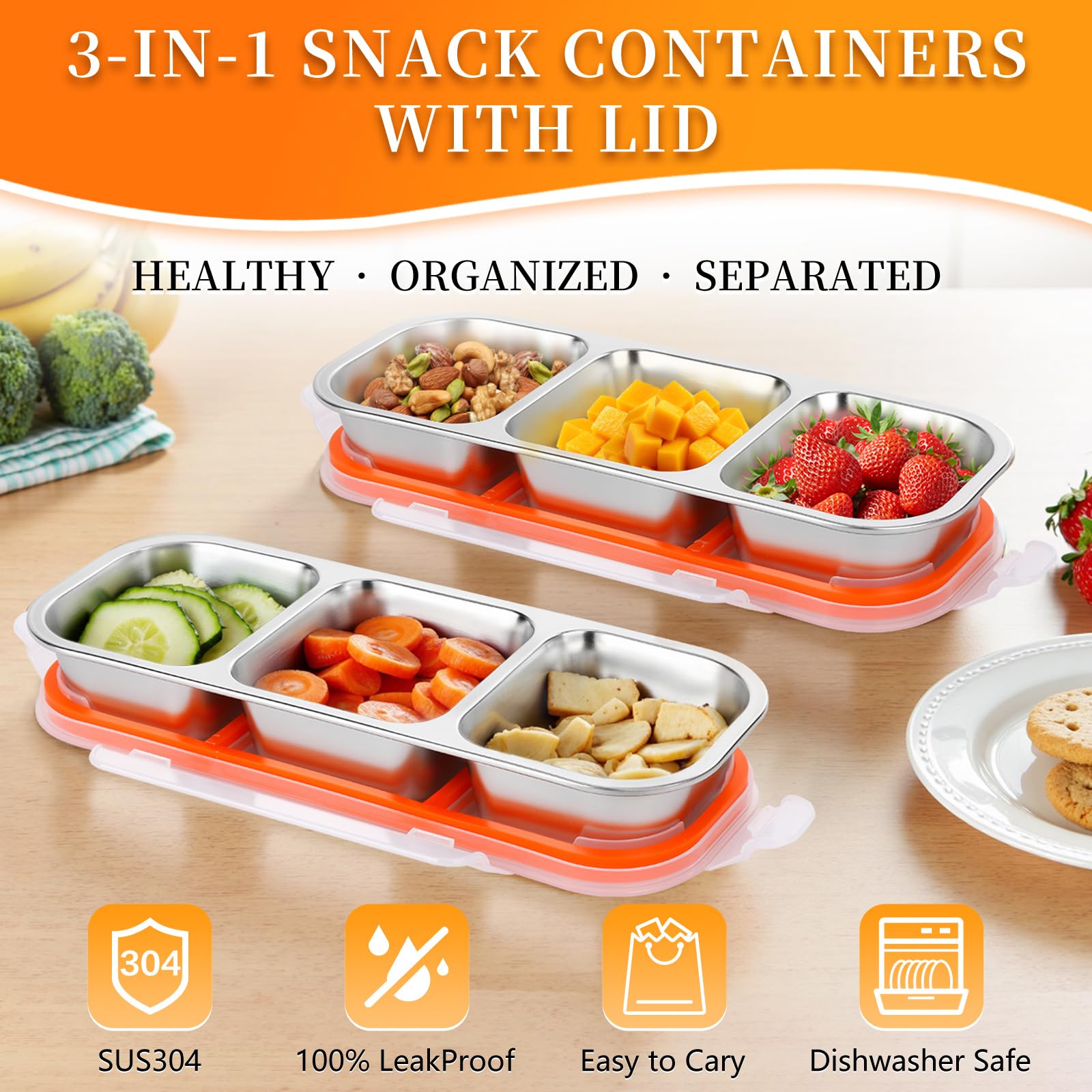 TGFBH dishwasher-safe snack box for easy cleaning after busy days.