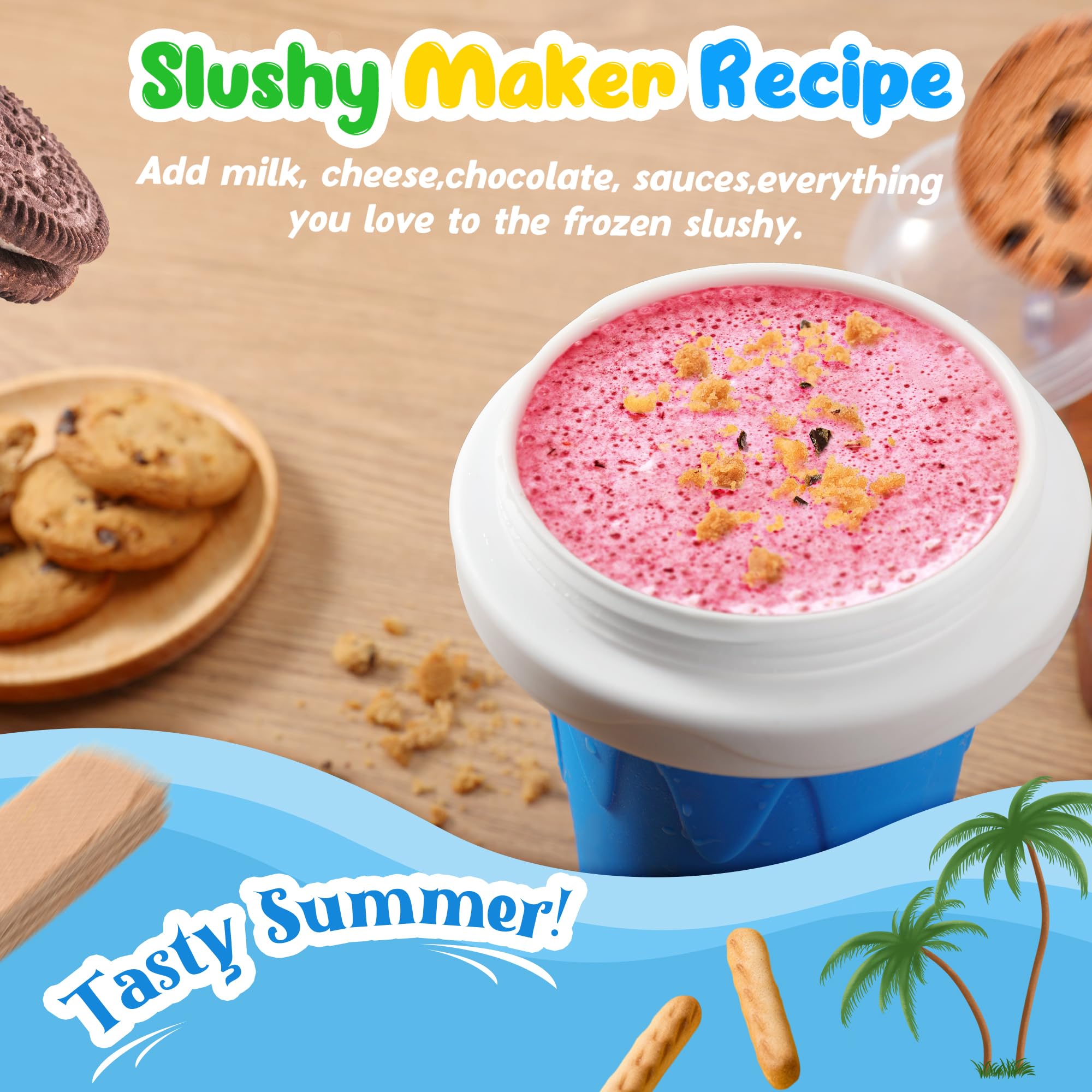 Tgosomt squeeze-action feature makes quick, fresh smoothies with less effort.