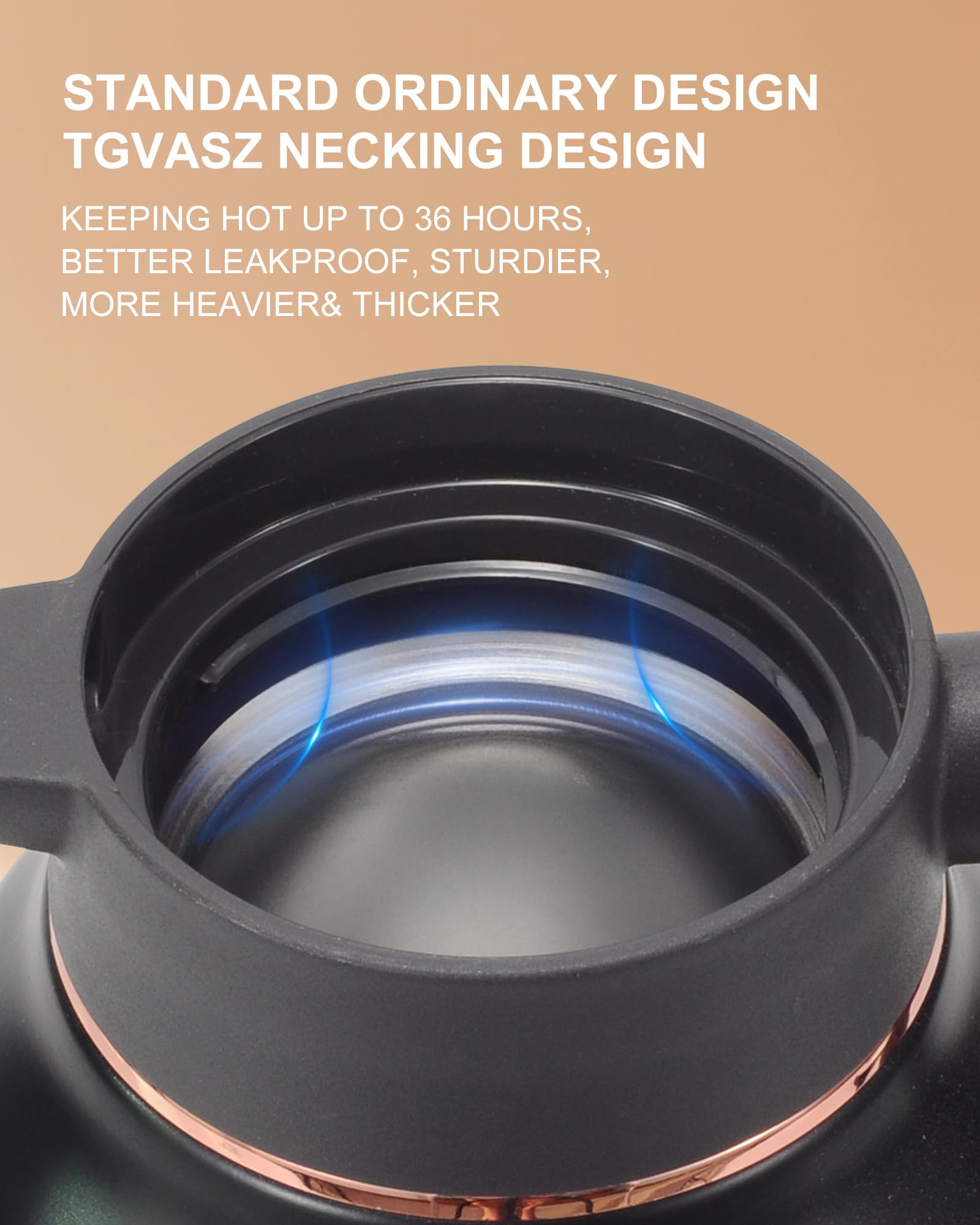 Tgvasz internal insulation highlights copper-plated liner and double-wall design.