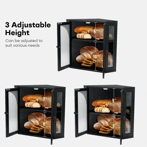 Back ventilation holes promote air flow to keep bread texture.