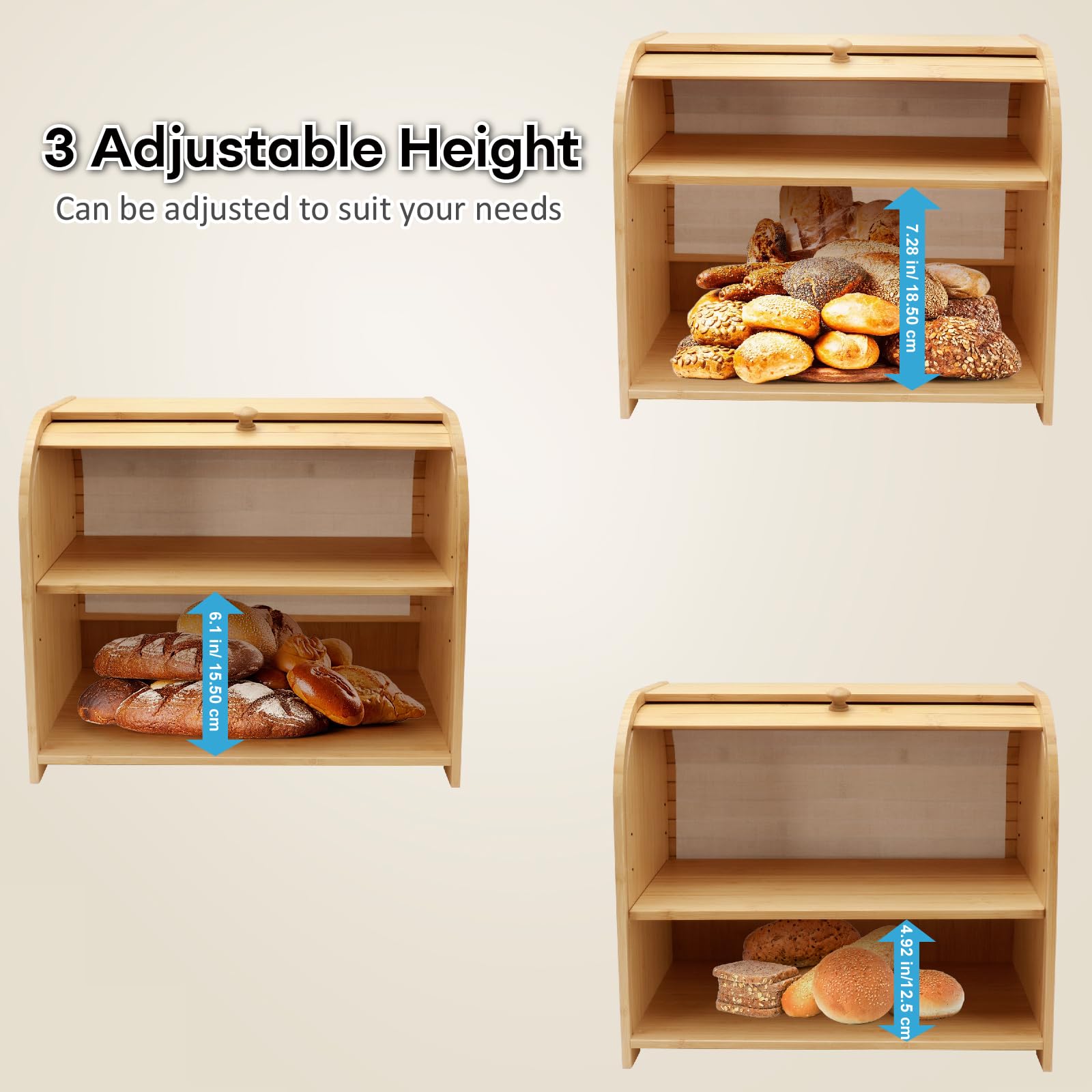 Thalomely bread box air circulation holes promote freshness