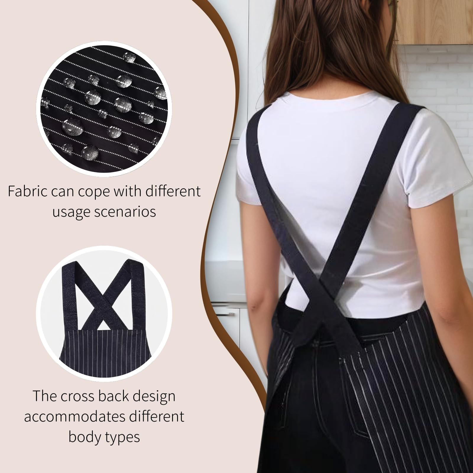 Thalzur apron used for cooking, grilling, gardening, and crafting
