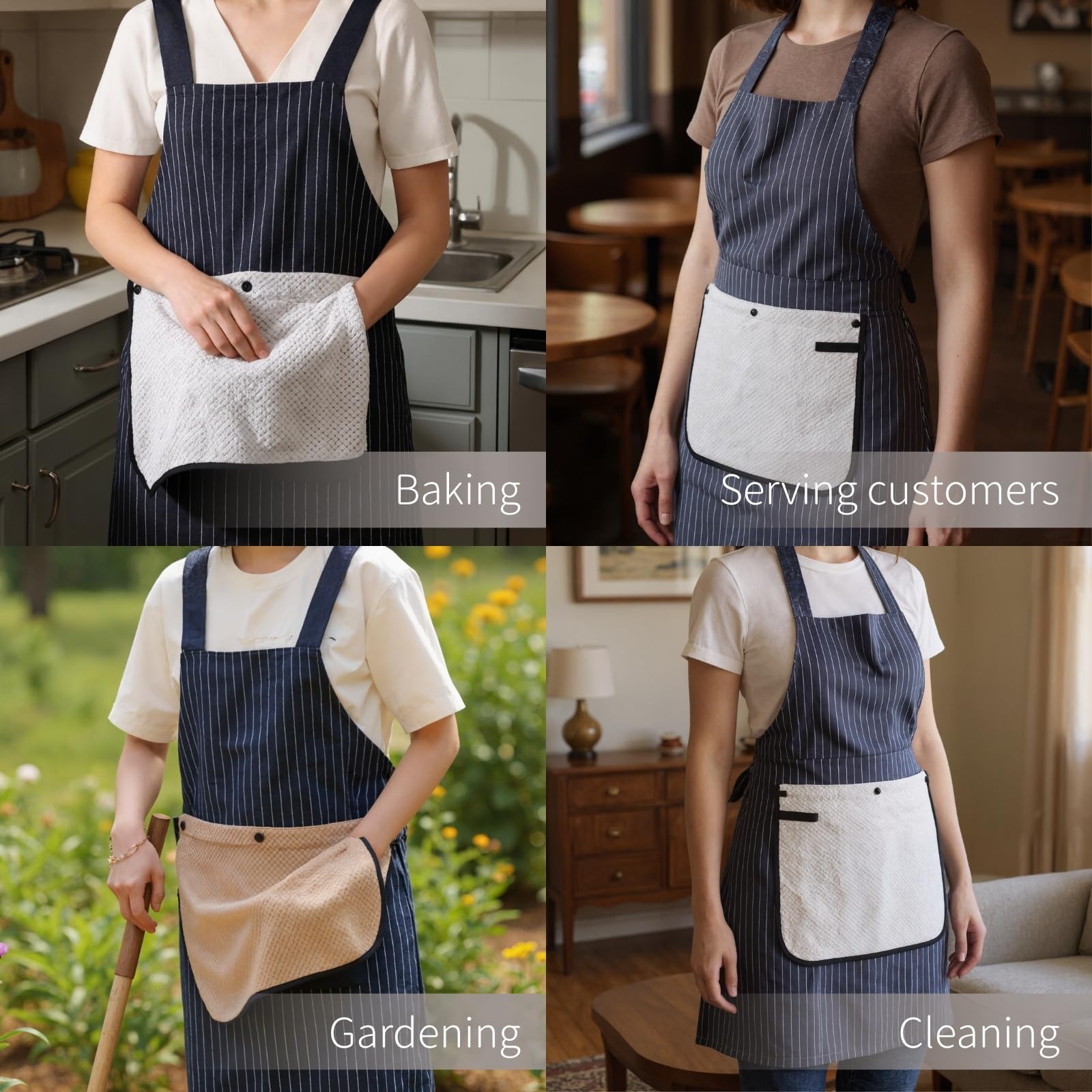 Thalzur apron size and fit suitable for most body types