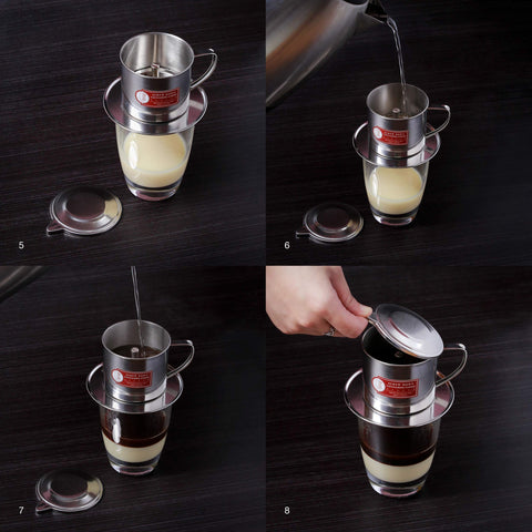 Thang Long complete 4-piece phin set for Vietnamese coffee