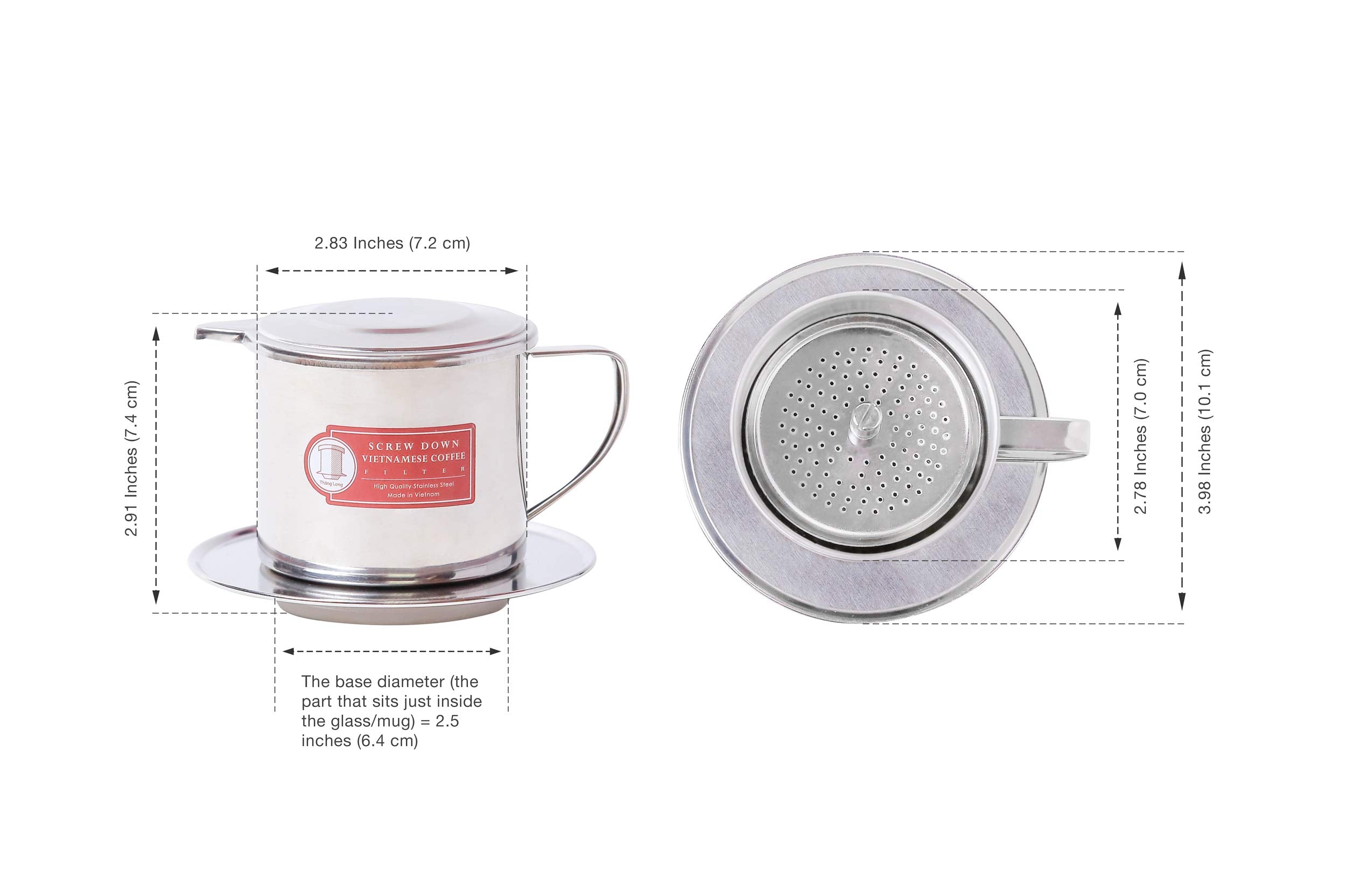 Thang Long phin drip tray base stabilizes the setup