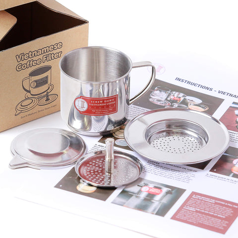 Thang Long phin filter chamber for authentic drip coffee at home