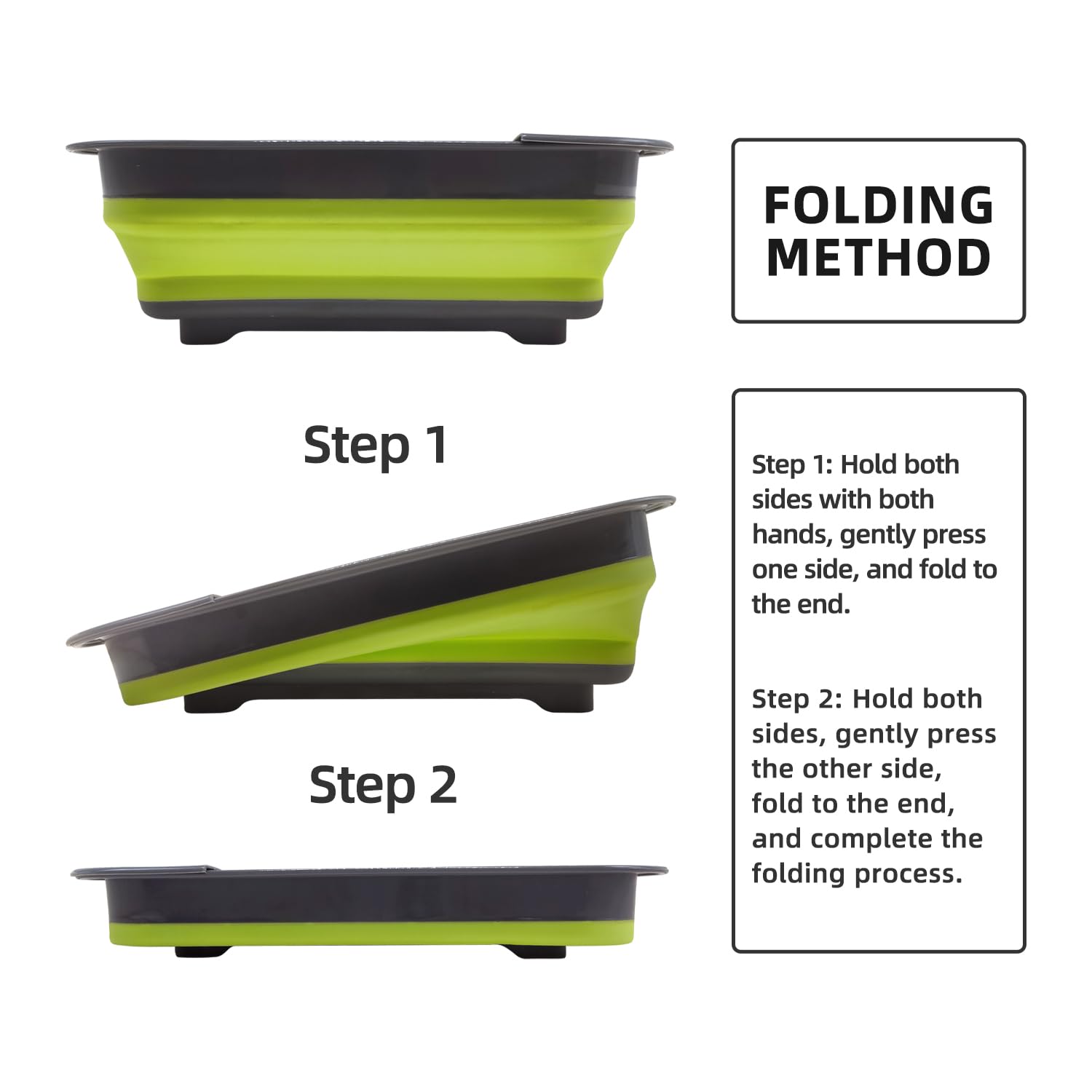 Thanstar dish drying rack keeps countertops dry during travel and camping
