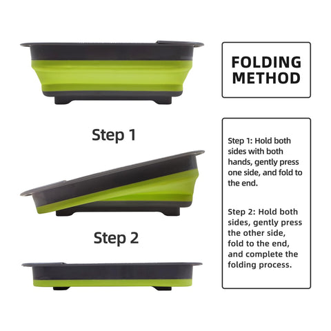 Thanstar dish drying rack keeps countertops dry during travel and camping