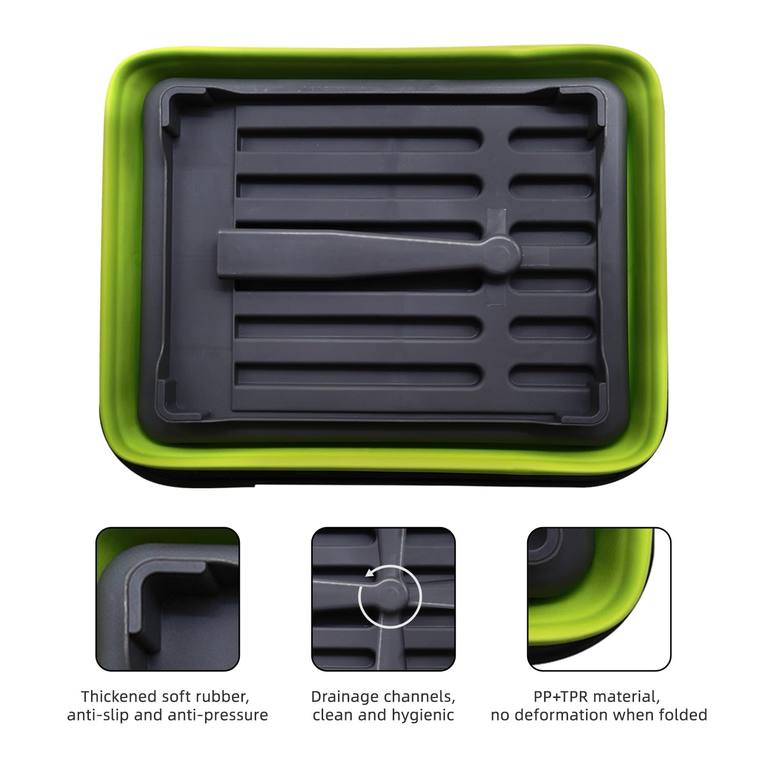 Thanstar dish drying rack surface is scratch-proof and non-slip on counters