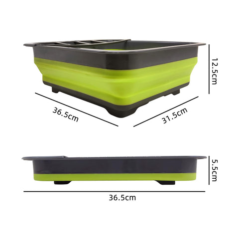 Thanstar dish drying rack with utensil drying compartment for organized drying