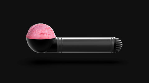 That Inventions ScoopTHAT ergonomic grip supports comfortable scooping