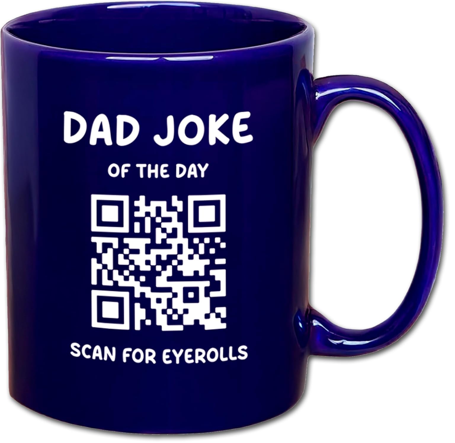 That's So Dad Daily Dad Joke Mug with QR code, unlocks a new joke daily.