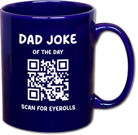 That's So Dad Daily Dad Joke Mug with QR code, unlocks a new joke daily.