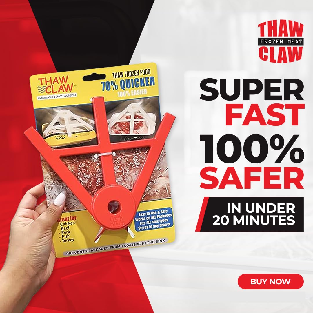 Thaw Claw fits all sink sizes for flexible kitchen use