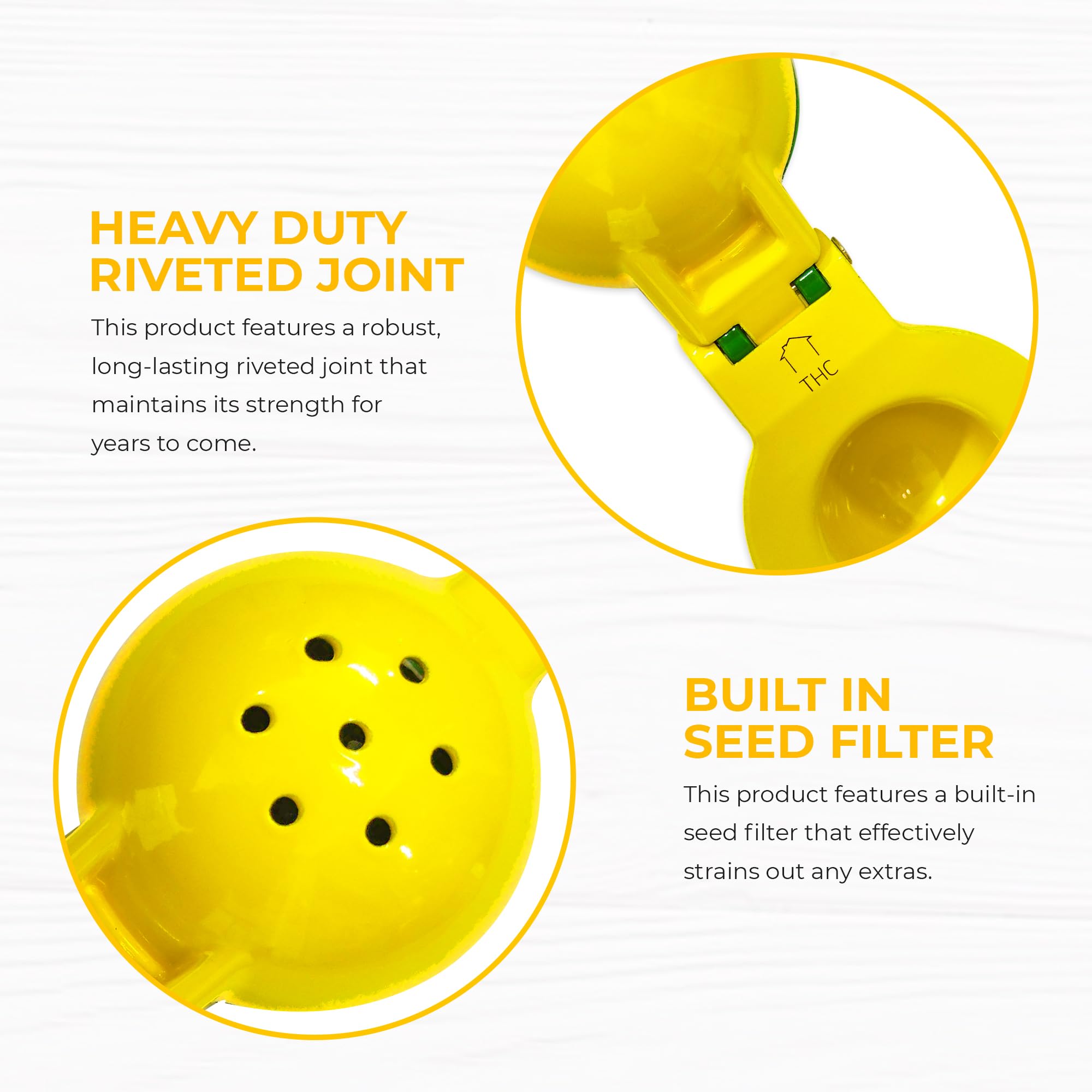THC HomeFlow seed-pulp filter ensures smooth juice