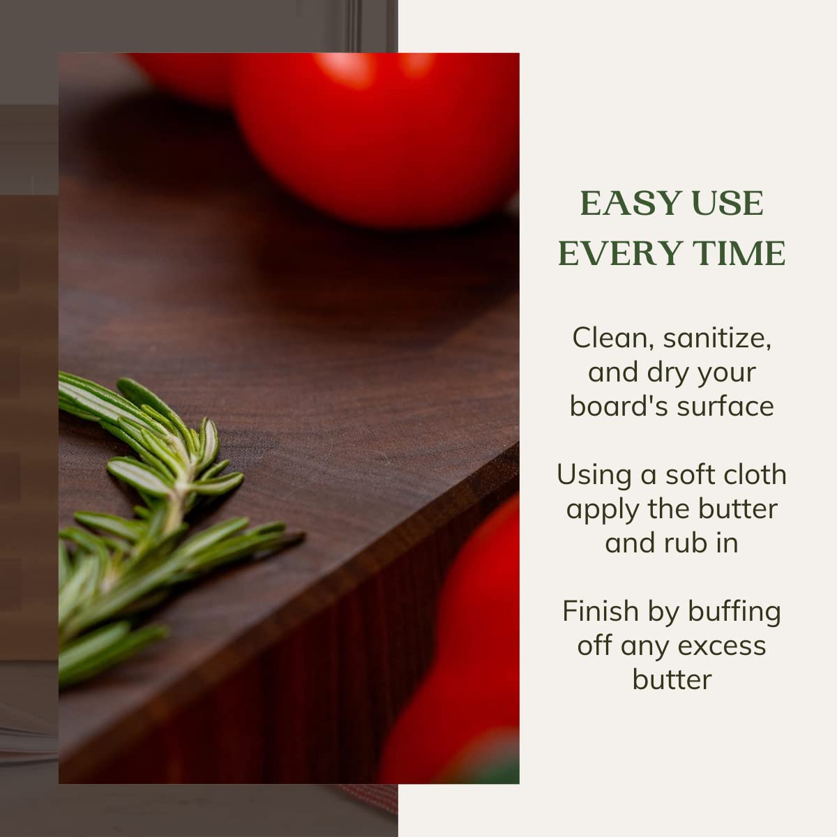 Wood care kit packaging highlights Frisco, Texas small business.