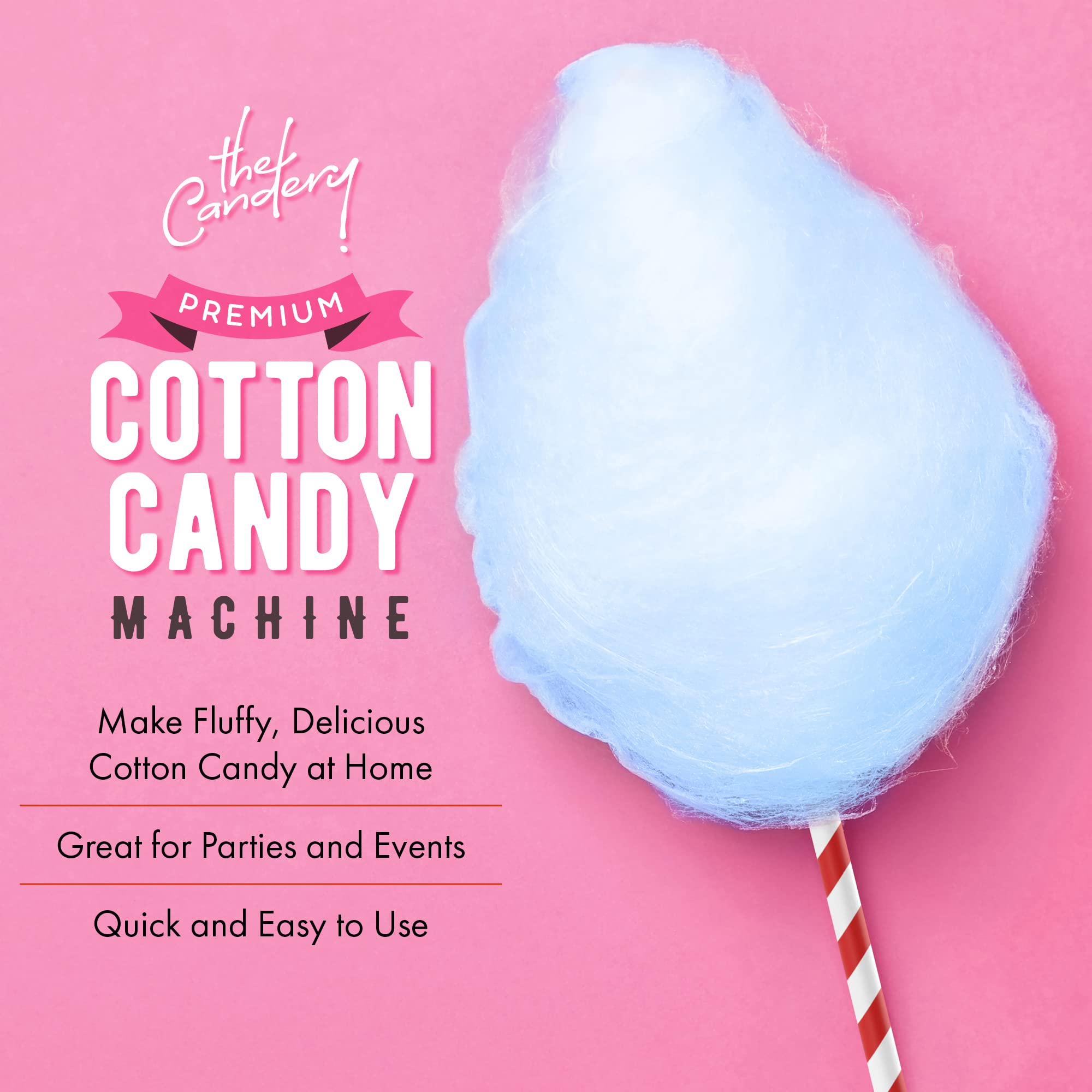 Fast 30-second fluff from The Candery cotton candy machine in action