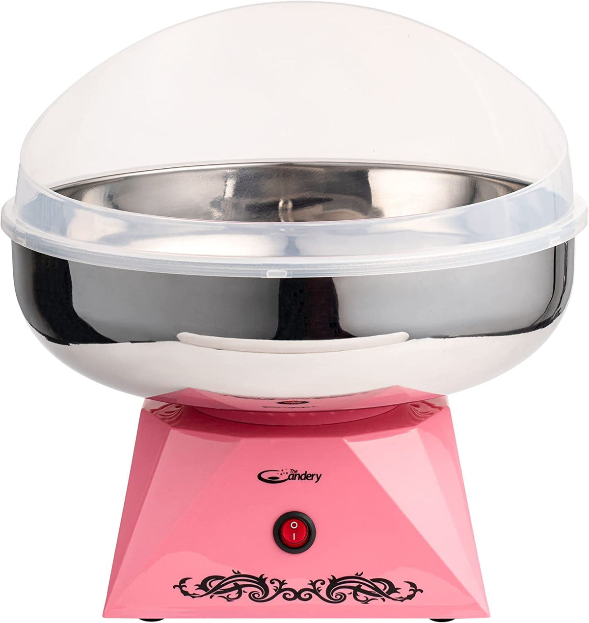 The Candery cotton candy machine bowl ready for home use and party fun
