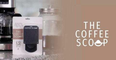 The Coffee Scoop's non-slip grip helps steady scooping.