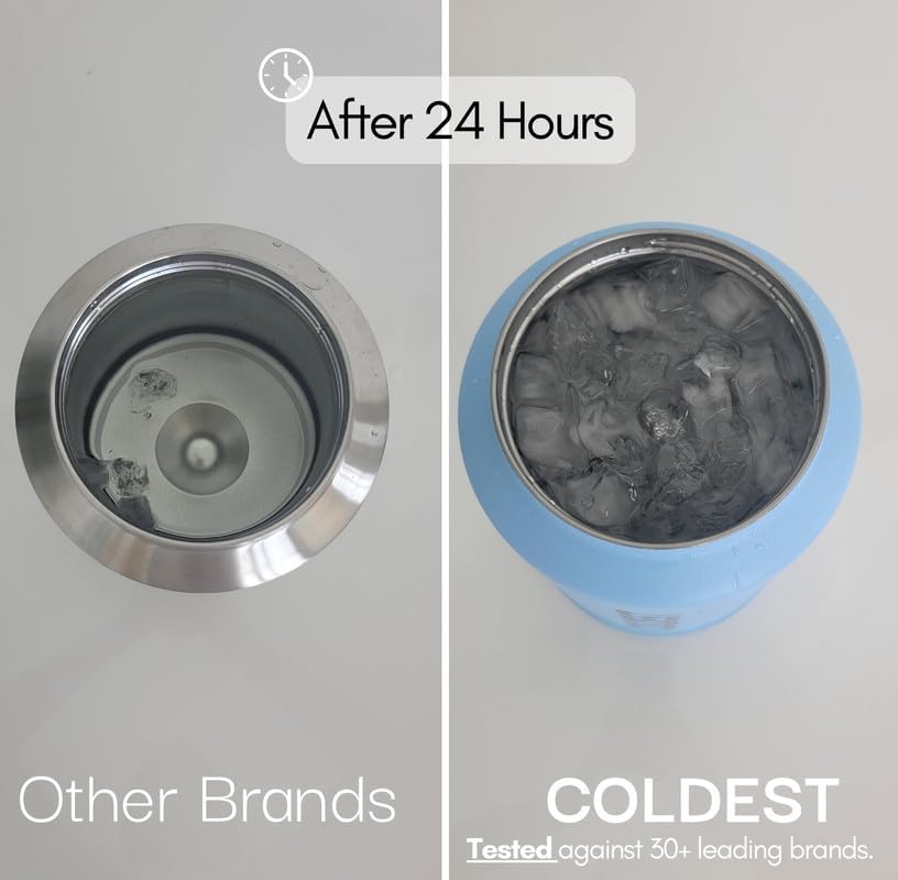 The Coldest Water flip top lid (V3) enables one-handed use.