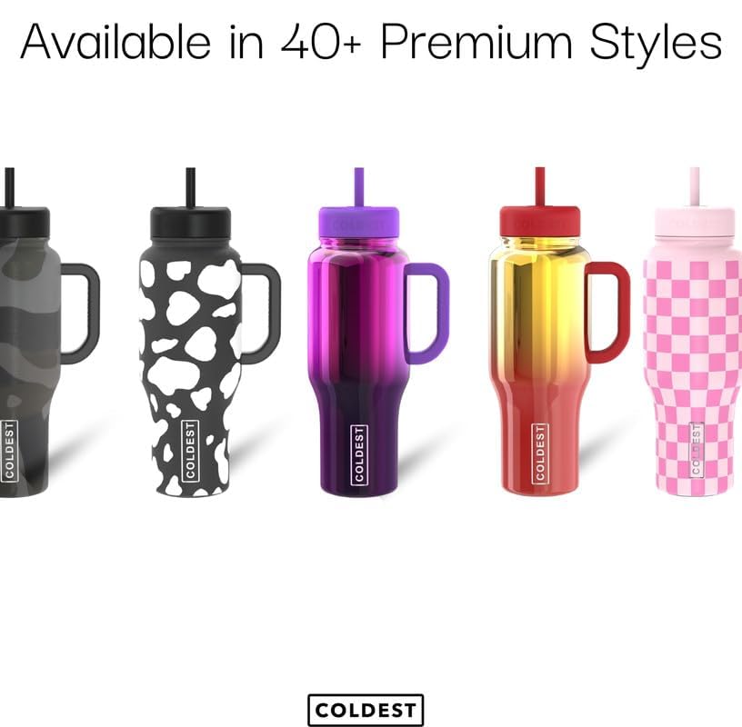 This The Coldest Water tumbler keeps beverages ice-cold for 36+ hours