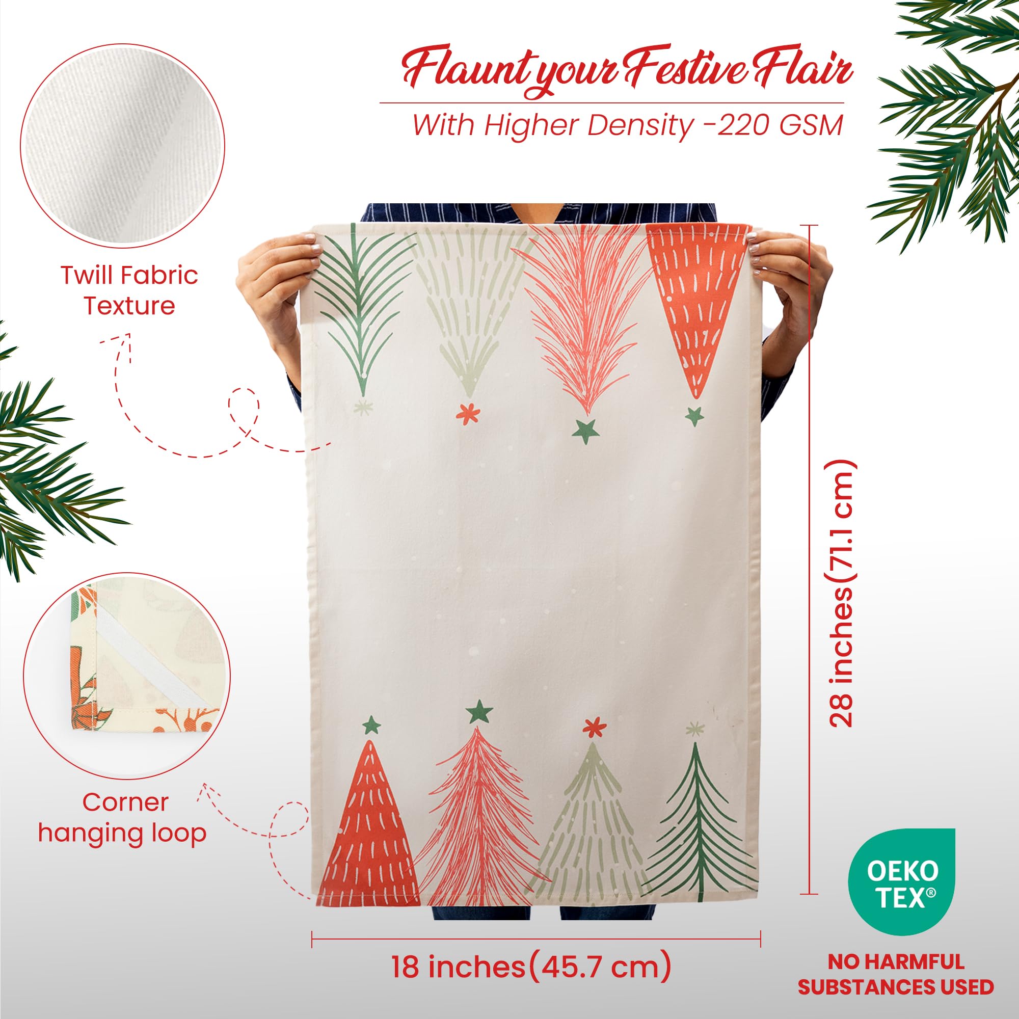 The Fine Living Co towels show sturdy 190 GSM weave for quick moisture pickup.