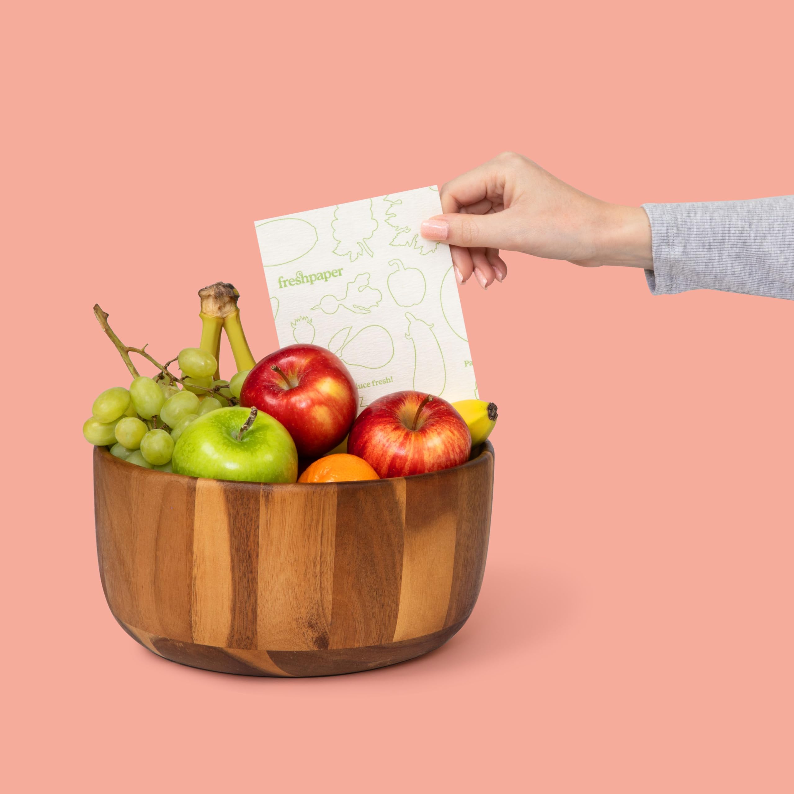 The FreshGlow Co FRESHPAPER cut-to-fit sheets adapt to small containers.
