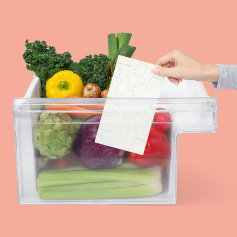 The FreshGlow Co FRESHPAPER works in bowls, bags, and clamshells for flexible storage.