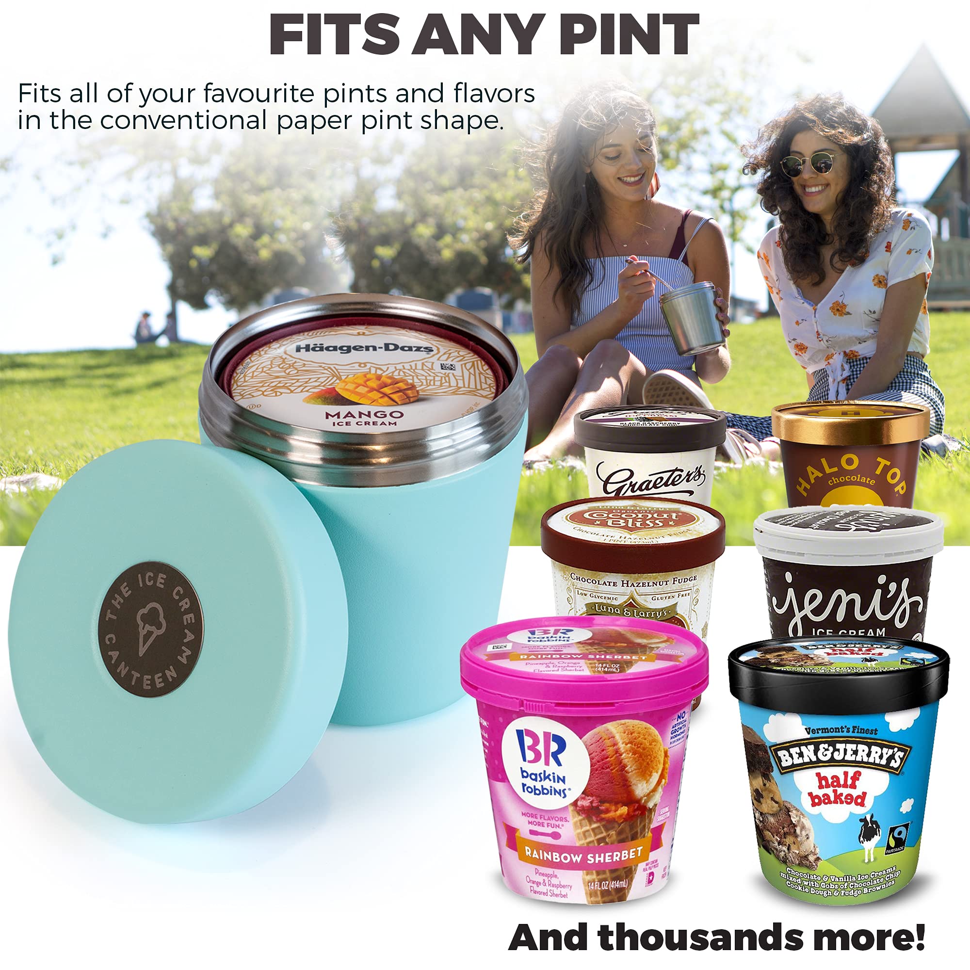 The Ice Cream Canteen cap update enables smooth opening and reliable sealing.