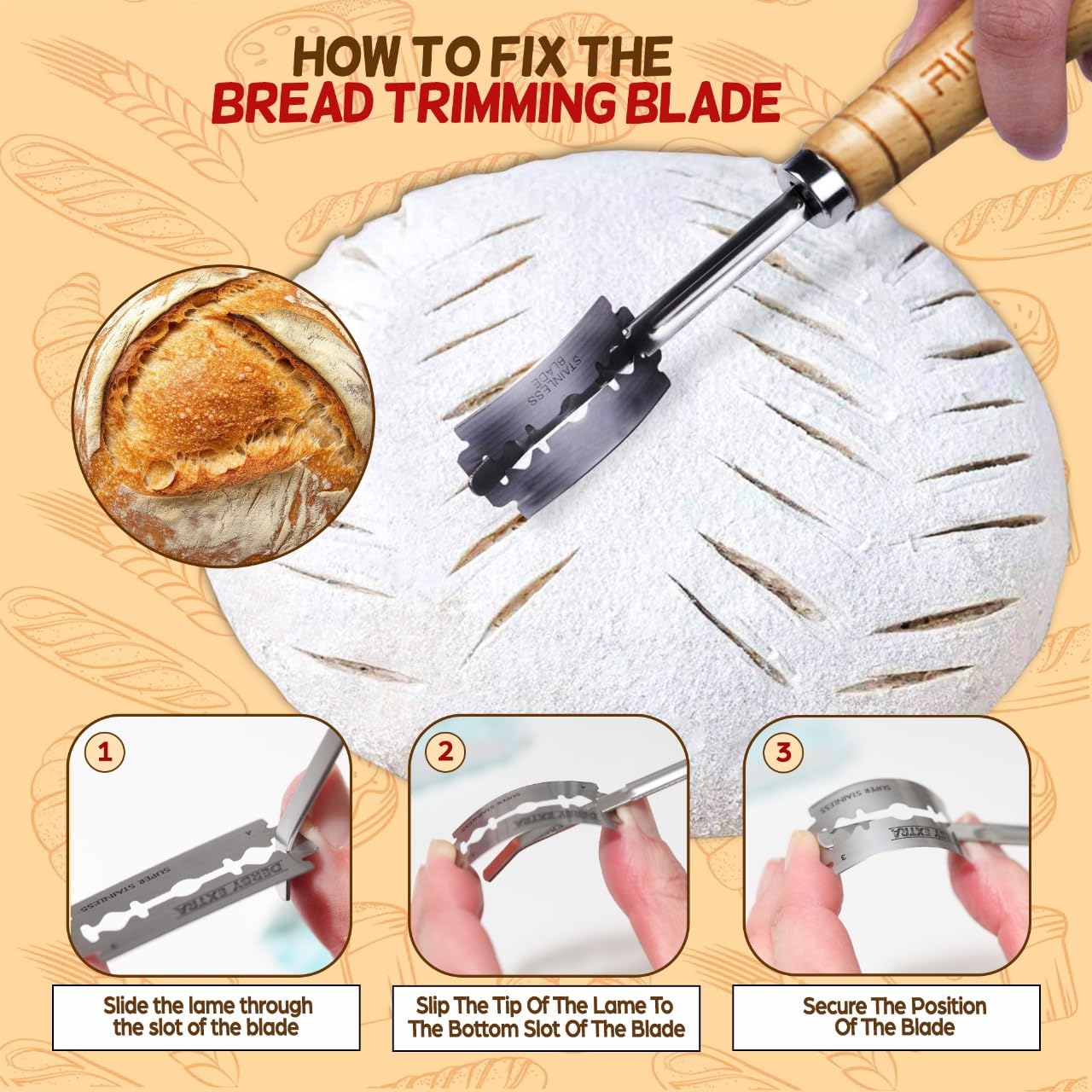 The Kitchen Emporium silicone spatula ideal for mixing and scraping dough.