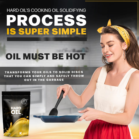 Close-up of HARD OIL powder texture ready to pour into warm oil.